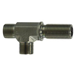 FS270466 - 11/16 in Male ORFS Steel Bulkhead Union Run Tee Fitting