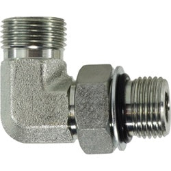 FS6801812 - Steel 90-Degree Elbow Fitting, 13/16 in Male ORFS x 1-1/16 in Male ORB