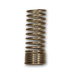 HE61G-6 - 3/8 in Brass Spring Guard with Hose Barbed Connection