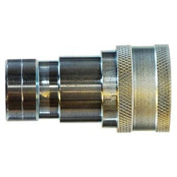 HNV38F - 3/8-in ISO-B Interchange Quick Disconnect Female Pipe Coupler with 3/8-in NPT Steel Construction