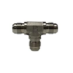 SS2603-06-06-06 - 3/8 in Male JIC Stainless Steel Bulkhead Tee Fitting