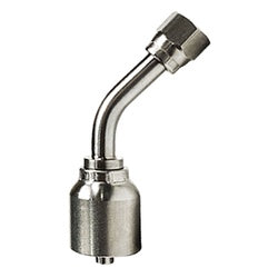 SS43-12-12FJ45 - 3/4 Inch 45-Degree Swivel Elbow Fitting, 316 Stainless Steel