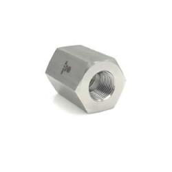 SS5000-08-08 - 1/2 in FNPT Stainless Steel Hex Pipe Coupling for High-Pressure Applications