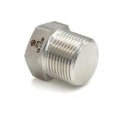 SS5406-P-08 - 1/2 in NPT Hex Pipe Plug, 1.098 in Length, 7/8 in Hex, 316 Stainless Steel