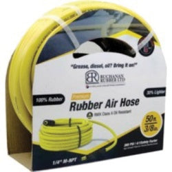 YAIROR-038-300BM45-100 - 3/8 x 1/4 in Rubber Air Hose, 100 ft, Reinforced with Polyester Yarn