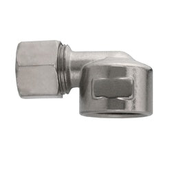 18262N - 1/2-in x 3/8-in Nickel-Plated Brass 90-Degree Elbow Fitting