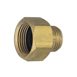 18510 - Brass Connector 1/2 in Female to 3/8 in Male Compression Fitting