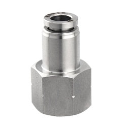 20037SS - 3/8 in Push-to-Connect & 3/8 in Female NPT Connector - 316 Stainless Steel