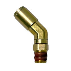 20140 - 45-Degree Brass Male Swivel Elbow Fitting - 1/4-in Push-to-Connect x 1/4-in Male NPTF