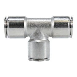 20026NIC - Brass Union Tee with Nickel Collet, 5/32-in x 5/32-in x 5/32-in Push-to-Connect Fittings