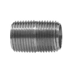 28131N - 1/8 in x 1/8 in Close Pipe Nipple, Nickel-Plated Brass, 0.75 in Length