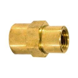 28182L - Brass Reducing Coupling, 3/8 in x 1/8 in, Female NPTF Connections