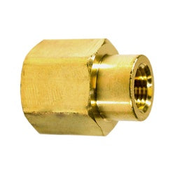 28184 - Brass Reducing Coupling 1/2-in Female NPTF x 1/4-in Female NPTF, 1.06-in Hex Size