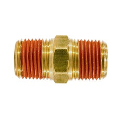 28214CVS - 1/2-in Male NPTF Heavy Hex Brass Pipe Nipple with Sealant, 1200 psi Rating