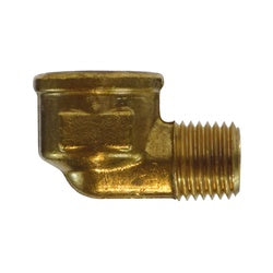 28260 - 1/8-in Female NPTF x 1/4-in Male NPTF Reducing 90-Degree Brass Street Elbow