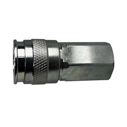 99862S - 1/4-in Body Female NPT Coupler - 3/8-in Steel Universal Coupling for Pneumatic Tools