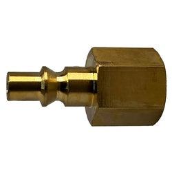 28599B - Brass ARO 210 Interchange Female Plug, 1/4 in Body, 3/8 in Female NPT Connection