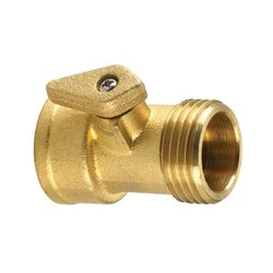 30633 - Brass Garden Hose Ball Valve - 3/4-in Female x 3/4-in Male, 1.8 in Length, 100 psi Pressure Rating