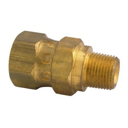 32468 - 1/2-in Female NPTF x 1/2-in Male NPTF Brass Swivel Adapter, 300 psi, -65 to 250 °F