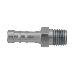 34215 - 1/2-in Hose Barb to 1/4-in Male NPT Plated Steel Rigid Adapter