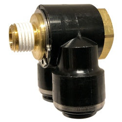 57060804C - Male 90-Degree Elbow, 3/8-in & 1/2-in Push-to-Connect, 1/4-in Male NPT, Composite Body
