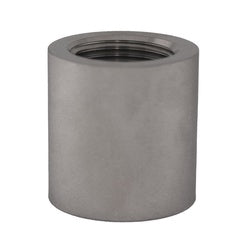 63415MS - 1-in x 1-in Female NPT 316 Stainless Steel Coupling, 150 lbs Pressure Rating