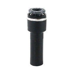 67P0406C - 1/4 in Push-to-Connect x 3/8 in Plug-In Reducer, Composite Material, 145 psi Pressure Rating