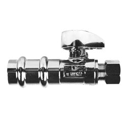 746570MH - 1/2 in Press Fit x 3/8 in Compression Lead-Free Brass Supply Stop