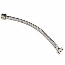 923812 - 12 in Stainless Steel Steam Dryer Connector, 3/4 MPT x 3/4 FPT