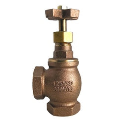 947417 - 1-1/2 in FPT Angle Globe Valve with Cross Handle Operator