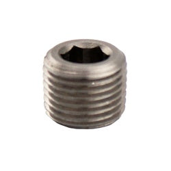 9508HHP2 - Steel 1/8-in Male BSPT Countersunk Plug, Temp Rated to 375°F