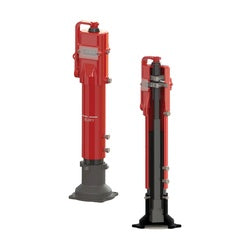 9600IPA412 - Ductile Iron Vertical Post Indicator with Telescoping Rod - 4-14 in