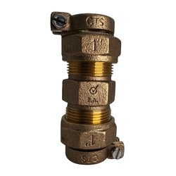 9621616LF - 1in x 1in Lead-Free Bronze Pack Joint Coupling for Copper Tubing