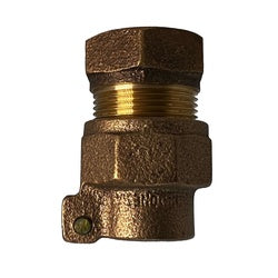 9661616PEPLF - 1-in FIP x 1-in Pack Joint Adapter, Lead-Free Bronze for Polyethylene Piping