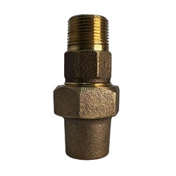 9681616FLLF - 1-in MIP x 1-in Flare Lead-Free Bronze Pack Joint Adapter
