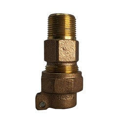 9681616LFBAG - 1-in MIP x 1-in Pack Joint Adapter, Lead-Free Bronze Construction