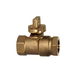 970266 - 2-in Lead-Free Cast Bronze Curb Stop Ball Valve with FIP Connections