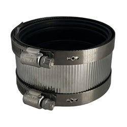 970816 - 8 in Stainless Steel No-Hub Coupling for Cast Iron and Metal Pipes