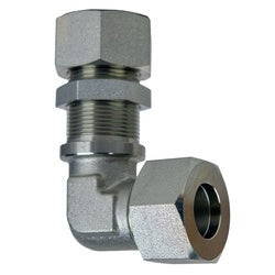 D2701-LN-S08-S08 - 90-Degree Elbow Bulkhead Union Fitting for High-Pressure Fluid Transport