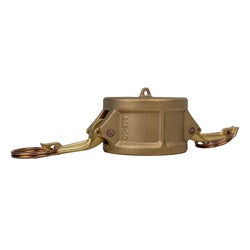 E-CDC-300-B1 - 3 in Brass Dust Cap for Female Couplings