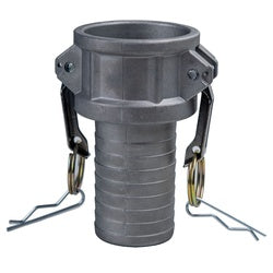 E-CGC-800-A1 - 8 in Female Type C Cam and Groove Coupler with 8 in Hose Shank, Aluminum