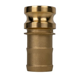 E-CGE-100-B1 - 1in Brass Type E Cam and Groove Adapter with 1in Male Adapter x 1in Hose Shank