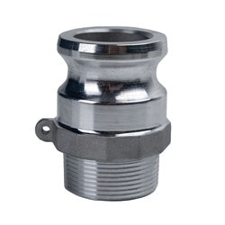 E-CGF-200-A1 - 2-in Male NPT Aluminum Type F Cam and Groove Adapter for Tool-Free Hose Connections