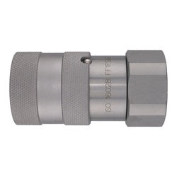 FF1FSAE - 1in x 1in Steel Flat Face SAE O-Ring Coupler, 3000 psi, -65 to 250°F
