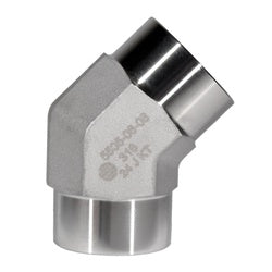 SS5505-04-04 - 45-Degree Elbow Stainless Steel Adapter, 1/4-in Female NPTF x 1/4-in Female NPTF