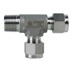 SSC2605888 - 1/2-in Tube x 1/2-in Male NPT x 1/2-in Tube 316 Stainless Steel Mid-Lok Run Tee