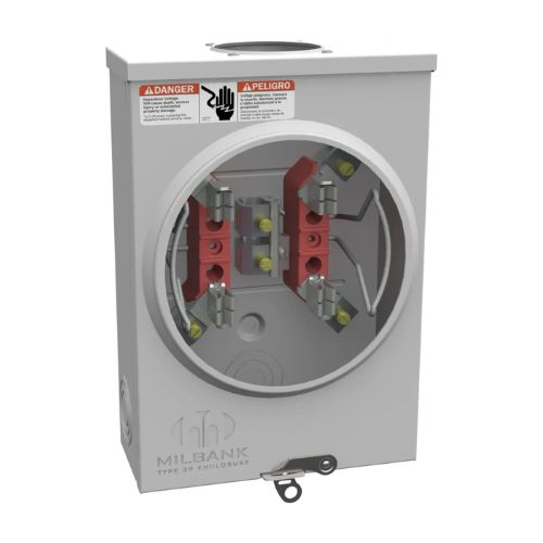 4 Terminal 1-Position 125A Ringless Meter Socket U7487-RL-TG