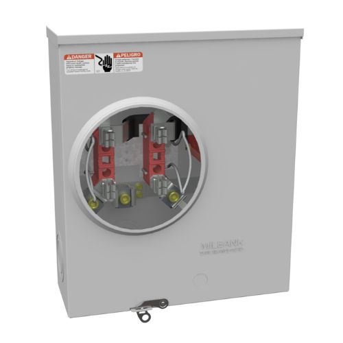 4 Terminal 1-Position 200A Ringless Meter Socket U4413-O-KK-BLG