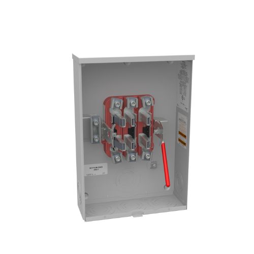 7 Terminal 1-Position 200A Ringless Meter Socket With Lever Bypass U2046-O