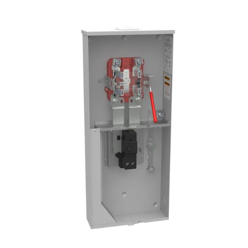 5 Terminal 1-Position 200A Ringless Meter Socket With Lever Bypass U5880-XL-200-5T9-BLG (Barrel Lock Guard)
